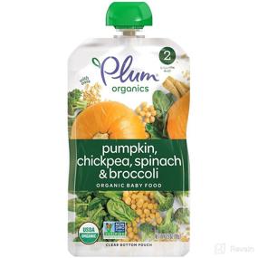img 3 attached to 🍼 Plum Organics Stage 2 Baby Food Pouch, 12 Pack, 3.5 Ounce - Pumpkin, Spinach, Chickpea, Broccoli - Fresh Organic Food Squeeze for Babies, Kids, Toddlers