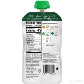 img 2 attached to 🍼 Plum Organics Stage 2 Baby Food Pouch, 12 Pack, 3.5 Ounce - Pumpkin, Spinach, Chickpea, Broccoli - Fresh Organic Food Squeeze for Babies, Kids, Toddlers