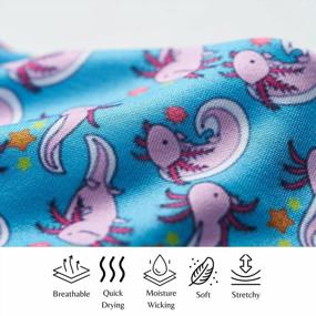 img 2 attached to LParkin Wide Headbands With Funny Narwhal, Dog, And Fox Prints For Adults - Perfect Gift For Wives - Stylish Hair Accessory For Women - Top Headbands For Fashionable Looks (Axolotl)