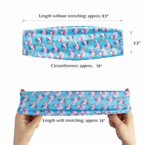 img 3 attached to LParkin Wide Headbands With Funny Narwhal, Dog, And Fox Prints For Adults - Perfect Gift For Wives - Stylish Hair Accessory For Women - Top Headbands For Fashionable Looks (Axolotl)