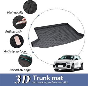 img 1 attached to 🚗 Cadillac XT4 Rear Cargo Liner Trunk Tray Floor Mat 2018-2022 - Ultimate Protection for Your Vehicle's Trunk Space