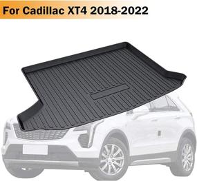 img 4 attached to 🚗 Cadillac XT4 Rear Cargo Liner Trunk Tray Floor Mat 2018-2022 - Ultimate Protection for Your Vehicle's Trunk Space