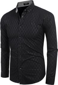 img 2 attached to 👔 COOFANDY Men's Clothing: Stylish Sleeve Button Collar Business Shirts