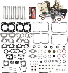 img 4 attached to 🔧 Premium Head Gasket Set Timing Belt Kit for 04-11 Subaru 2.5 SOHC EJ251 EJ253 - Evergreen HSHBTBK9012