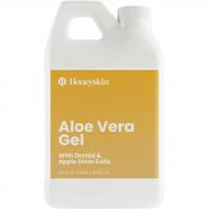 pure and fresh organic aloe vera gel with manuka honey and vegan stem cells - natural sunburn relief for hair and body - 1 gallon made in usa logo