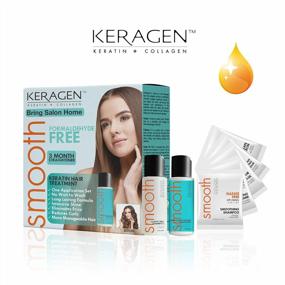 img 3 attached to Transform Your Hair With Keragen'S Brazilian Keratin Smoothing Kit - Formaldehyde-Free, Includes Clarifying Shampoo And Aftercare Samples