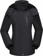 camelsports женская лыжная зимняя куртка с капюшоном и флисовой подкладкой - водонепроницаемая, ветрозащитная и идеально подходит для осенне-зимнего активного отдыха логотип