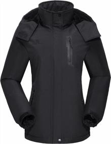 img 4 attached to CAMELSPORTS Women'S Hooded Ski Snow Jacket With Fleece Lining - Waterproof, Windproof And Ideal For Fall And Winter Outdoor Activities