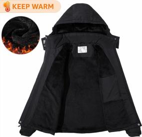 img 2 attached to CAMELSPORTS Women'S Hooded Ski Snow Jacket With Fleece Lining - Waterproof, Windproof And Ideal For Fall And Winter Outdoor Activities