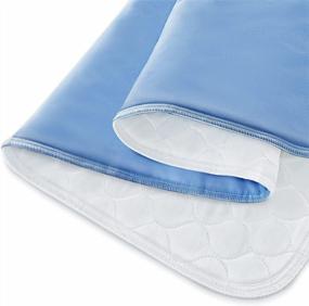 img 4 attached to 🛏️ Washable and Reusable Incontinence Underpads, 34"X76" (1 Pack), Waterproof Bed Pads for Heavy Absorbency, Sheet and Mattress Protectors