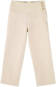 img 2 attached to 👖 Durable Adjustable Girls' Clothing: Bienzoe School Uniform Pants & Capris