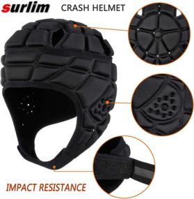 img 1 attached to Surlim Youth Rugby Headgear Helmet - Soccer Scrum Cap Soft Protective Helmet For Kids With Improved SEO