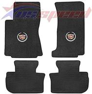 2008 2013 floor mats ebony crest logo