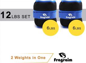 img 3 attached to Fragraim'S Adjustable Ankle Weights - Enhance Your Workout With 1-20Lbs Of Resistance!