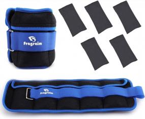 img 4 attached to Fragraim'S Adjustable Ankle Weights - Enhance Your Workout With 1-20Lbs Of Resistance!