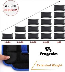 img 1 attached to Fragraim'S Adjustable Ankle Weights - Enhance Your Workout With 1-20Lbs Of Resistance!