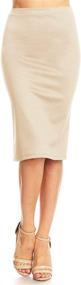 img 4 attached to Bodycon Career Office Stretchy Pencil Women's Clothing via Skirts