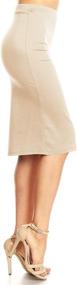 img 3 attached to Bodycon Career Office Stretchy Pencil Women's Clothing via Skirts