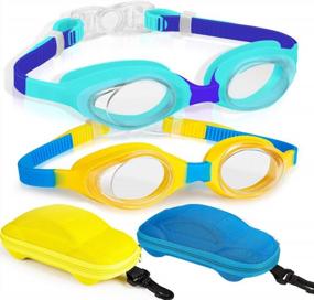 img 4 attached to Keep Your Kids Safe And Stylish In The Water With Careula Swim Goggles: Perfect For Ages 2-10