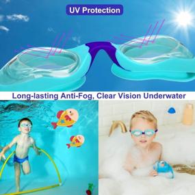 img 2 attached to Keep Your Kids Safe And Stylish In The Water With Careula Swim Goggles: Perfect For Ages 2-10