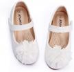 toddler dress shoes for wedding | flower girl mary jane lace ballet flats for walking, jumping logo