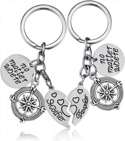 img 4 attached to LanMa Mother Daughter Keychain Set - "We'Re Always Together" - Thoughtful Mother'S Day Or Birthday Gift For Mom