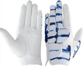 img 1 attached to Wosofe Golf Glove For Men'S Left Hand White Soft Leather Breathable Professional Golf Hand Wear