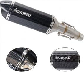 img 4 attached to Kawasaki Ninja 400 Z400 Slip-On Exhaust System Including Muffler For Improved Performance - Compatible With Models From 2018, 2019, And 2020
