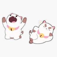 2 pack puppycat bumper sticker decals - waterproof vinyl stickers, 5 логотип