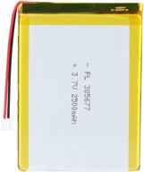 3.7v 2500mah 385677 lipo battery rechargeable lithium polymer ion battery pack w/ jst connector logo