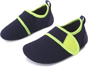 img 3 attached to JIASUQI Fashion Barefoot Boating Sandals Boys' Shoes : Outdoor