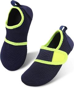 img 4 attached to JIASUQI Fashion Barefoot Boating Sandals Boys' Shoes : Outdoor