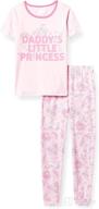 👑 daddy's princess snug fit cotton pajamas for baby and toddler girls by the children's place logo