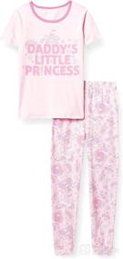 img 3 attached to 👑 Daddy's Princess Snug Fit Cotton Pajamas for Baby and Toddler Girls by The Children's Place