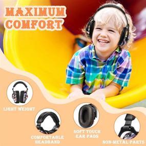 img 1 attached to Upgraded Kids Safety Ear Muffs In Purple Graffiti - ZOHAN EM030