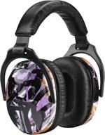 upgraded kids safety ear muffs in purple graffiti - zohan em030 logo