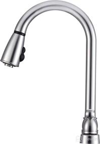 img 1 attached to 🚰 Dura Faucet DF-PK350L-SN RV Non-Metallic Two-Handle Pull-Down Kitchen Sink Faucet (Satin Nickel Finish): Quality and Convenience for RV Kitchens