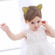 hand embroidery baby cat ears headband fmeida princess crown for newborn infant toddlers kids girls logo