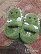 img 1 attached to Warm And Cute Dinosaur House Slippers For Boys And Girls - Perfect For Winter Indoor Wear review by Brian Elliott