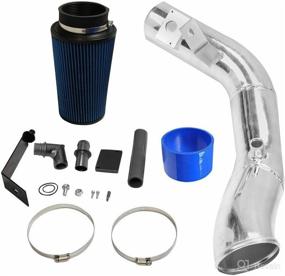 img 2 attached to 🚀 Enhance Performance with Smileracing 6.0 Cold Air Intake Kit for Ford F250 F350 Excursion 6.0L Powerstroke Diesel Blue