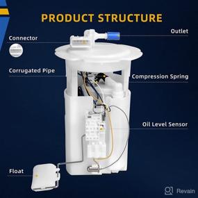 img 3 attached to 🔧 DWVO Fuel Pump: 1.8L 2.5L Compatible with 2002-2006 Sentra | Module Flange & 1 Tube Port