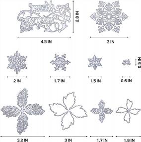 img 2 attached to 🎄 Merry Christmas Metal Cutting Dies: Snowflake Christmas Tree Die Cuts for DIY Card Making, Scrapbooking, and Paper Decorations