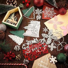 img 3 attached to 🎄 Merry Christmas Metal Cutting Dies: Snowflake Christmas Tree Die Cuts for DIY Card Making, Scrapbooking, and Paper Decorations