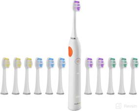 img 4 attached to 🦷 SimpliSonic Rechargeable Ultrasonic Electric Toothbrush for Complete Oral Care