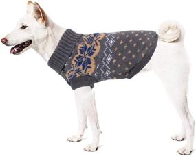 img 1 attached to 🐶 Idepet Dog Pet Sweater - Winter Warm Puppy Clothes Soft Coat for Small Medium Dogs and Cats - Pet Apparel Pullover Costume