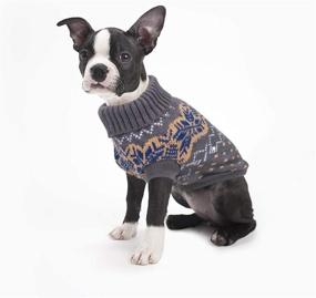 img 2 attached to 🐶 Idepet Dog Pet Sweater - Winter Warm Puppy Clothes Soft Coat for Small Medium Dogs and Cats - Pet Apparel Pullover Costume