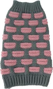 img 4 attached to 🐶 Stylish and Cozy Weaved Fashion Pet Sweater by Pet Life ® - Designer Turtle Neck Dog Sweater - Warm Winter Dog Clothes for Ultimate Comfort