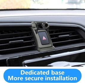 img 1 attached to 🚗 LUNQIN Car Phone Holder for 2016-2020 Honda Civic - Big Phone Case Friendly Auto Accessory with Navigation Bracket, Interior Decoration, & Mirror Mount - Suitable for Mobile Cell Phones