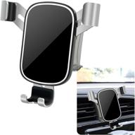 🚗 lunqin car phone holder for 2016-2020 honda civic - big phone case friendly auto accessory with navigation bracket, interior decoration, & mirror mount - suitable for mobile cell phones logo