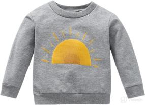 img 4 attached to Toddler Cartoon Tie Dye Sweatshirt Clothes Apparel & Accessories Baby Boys good in Clothing